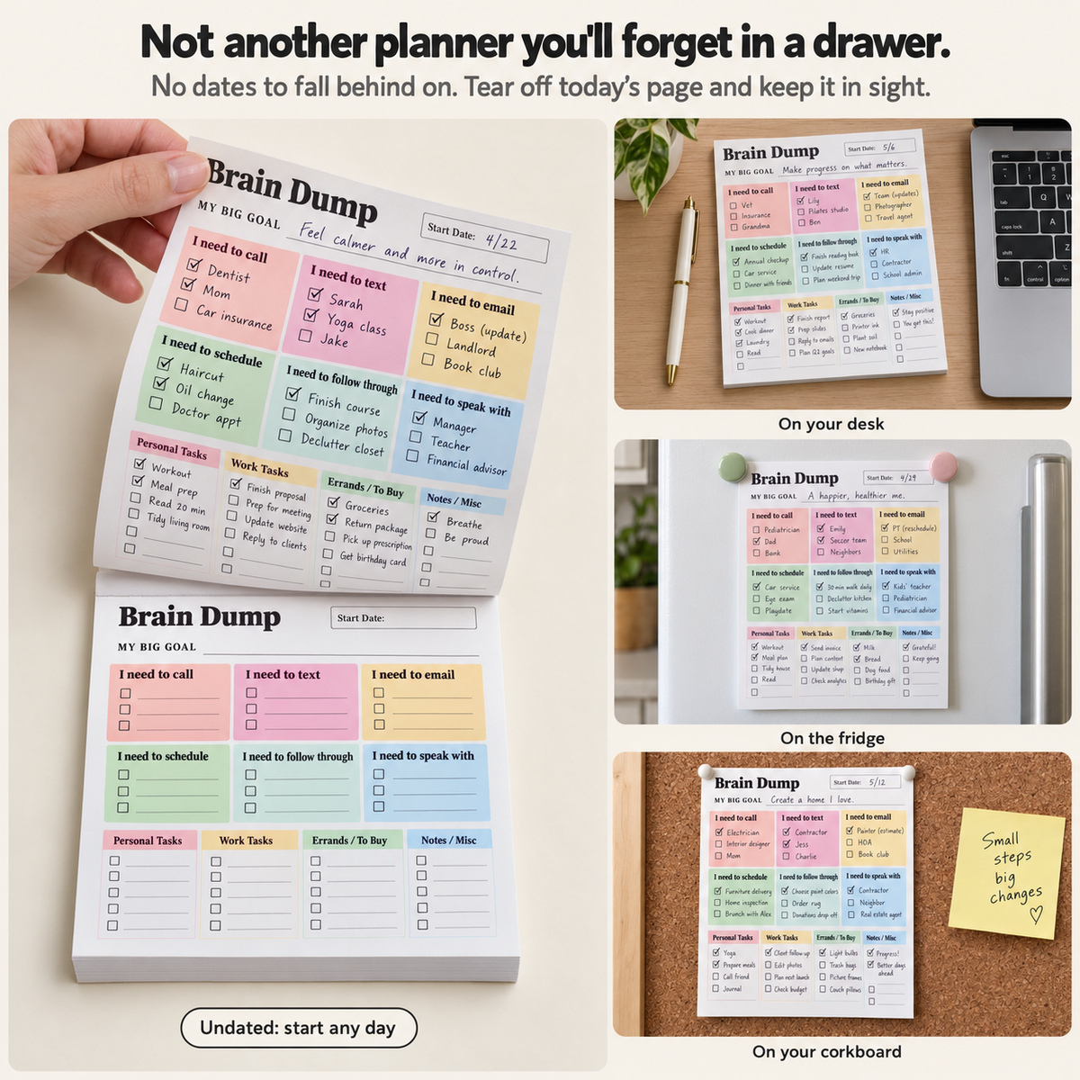 ADHD Brain Dump Notepad