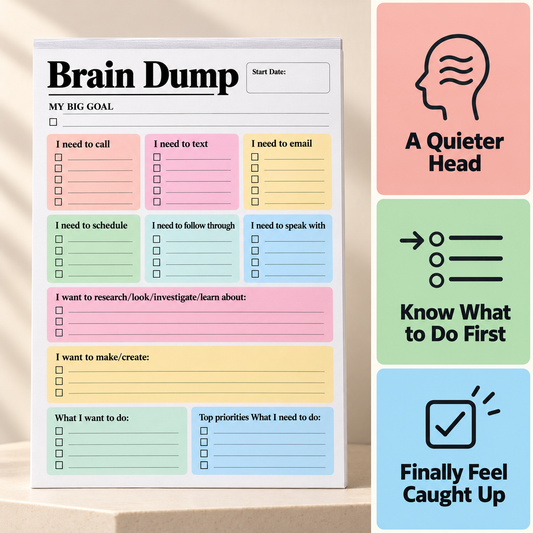 ADHD Brain Dump Notepad